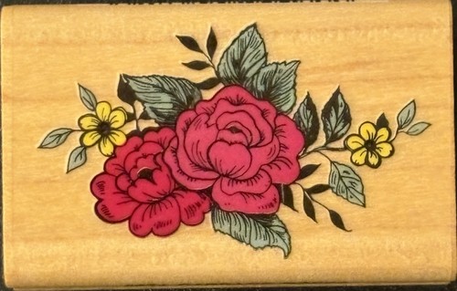 Timbro gomma per - gomma, rose